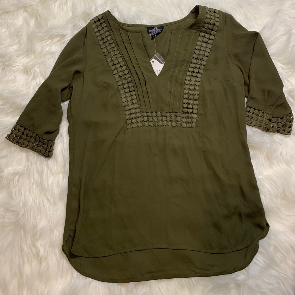 Angie Olive Green Top